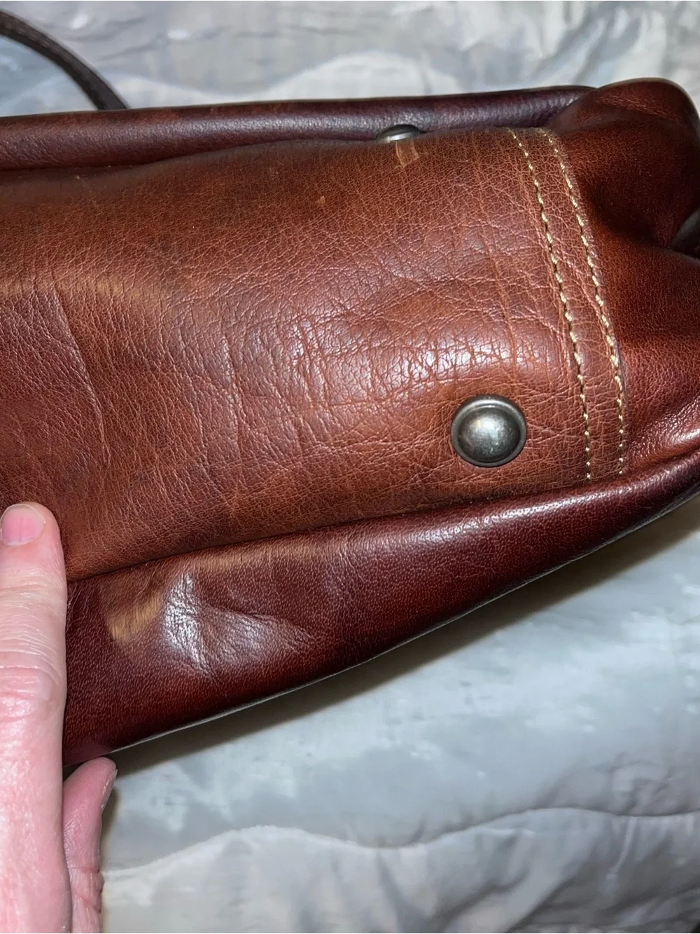 Jack George’s Full Grain Leather Tote Briefcase NWOT